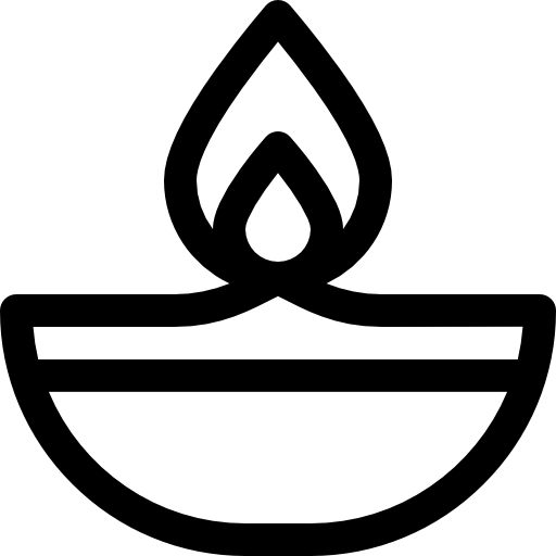 lampara de aceite Basic Rounded Lineal icono