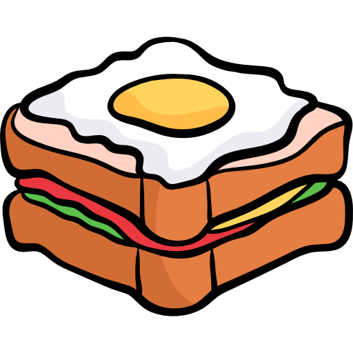 kanapka Hand Drawn Color ikona