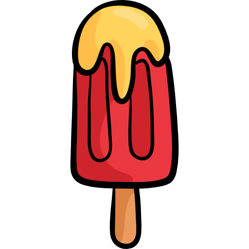 Popsicle Hand Drawn Color icon