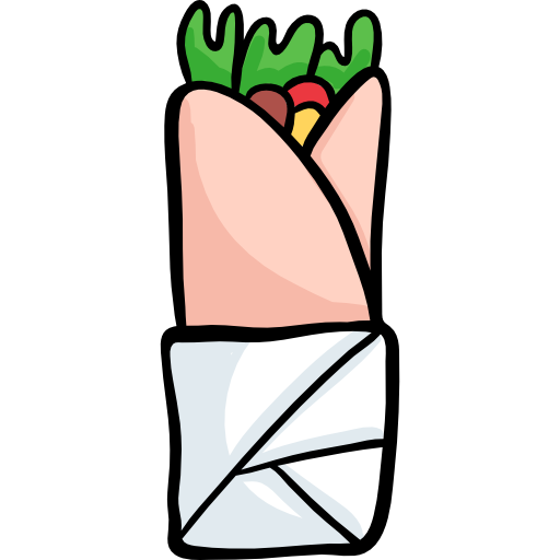 kebab Hand Drawn Color ikona