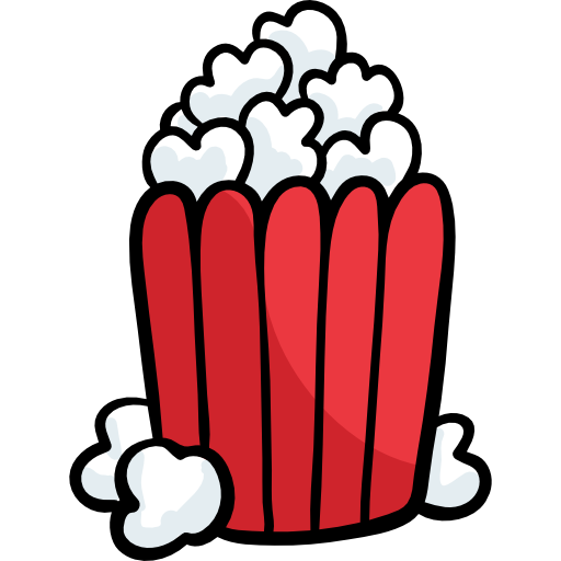 popcorn Hand Drawn Color icona