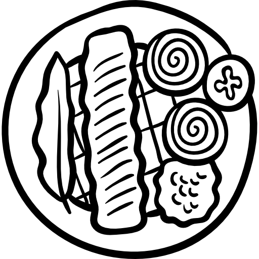 brocheta Hand Drawn Black icono