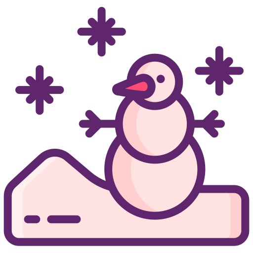 Снег Flaticons Lineal Color иконка