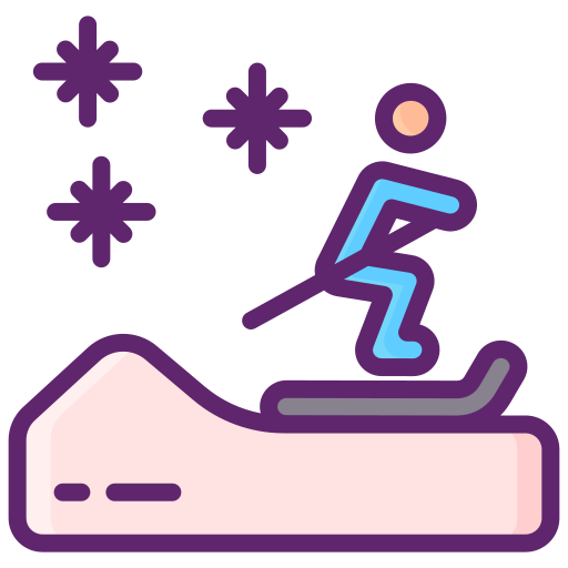 snowboard Flaticons Lineal Color icona