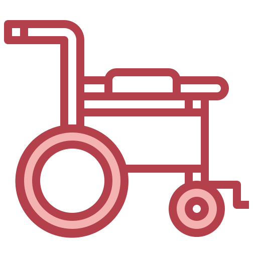 Wheelchair Surang Red icon