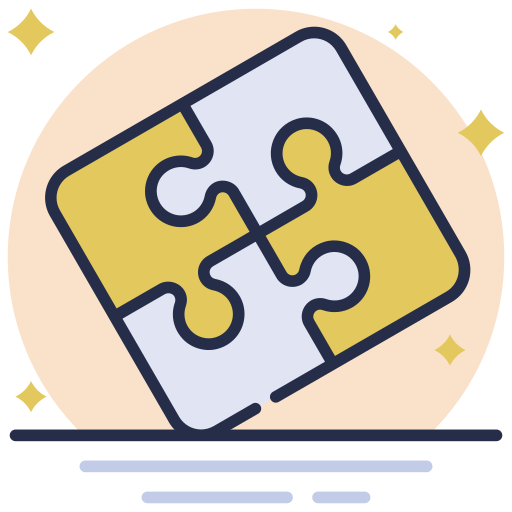 pieza de puzzle Generic Rounded Shapes icono