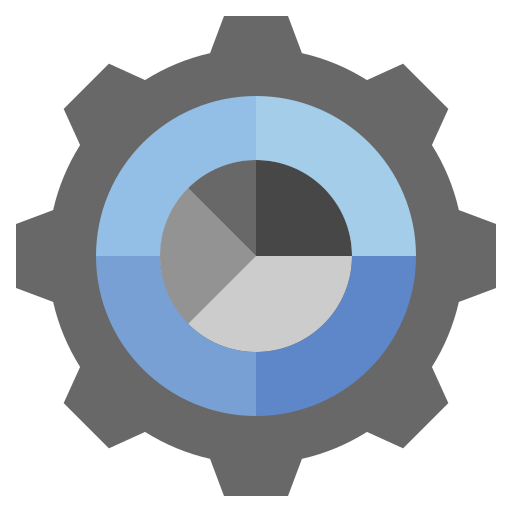 gráfico circular Surang Flat icono