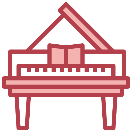 Grand piano Surang Red icon