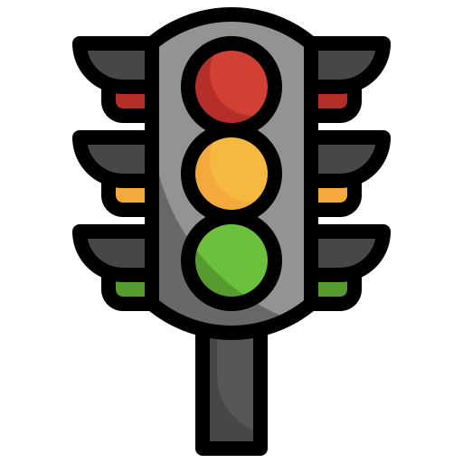 Traffic light Surang Lineal Color icon