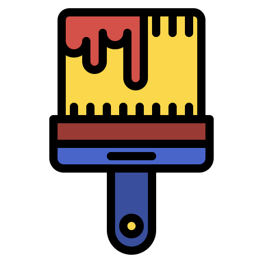 Brush Generic Outline Color icon