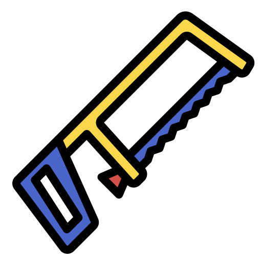 Hacksaw Generic Outline Color icon
