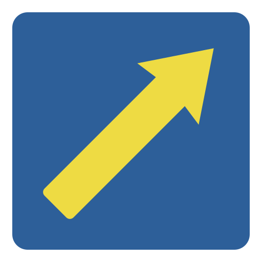 Диагональная стрелка Generic Flat иконка