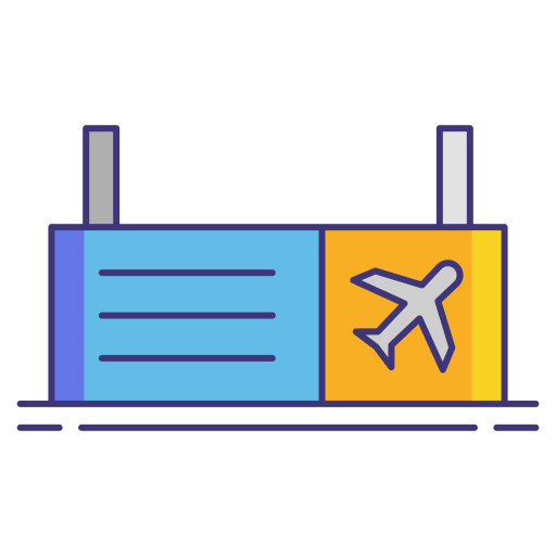Departure Flaticons Lineal Color icon