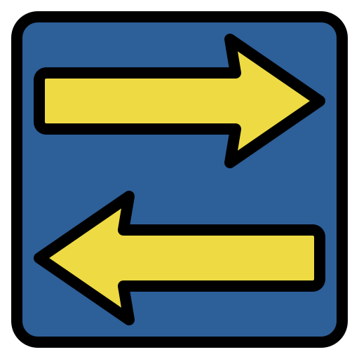왼쪽과 오른쪽 Generic Outline Color icon