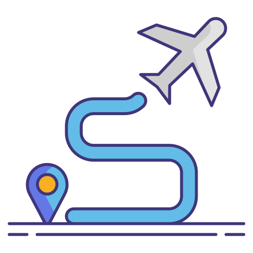 Flight Flaticons Lineal Color icon