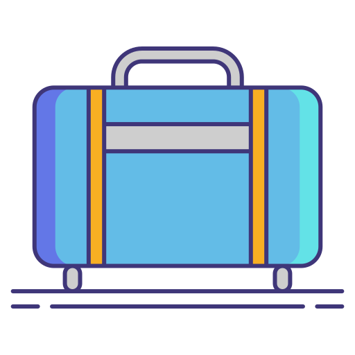 Luggage Flaticons Lineal Color icon