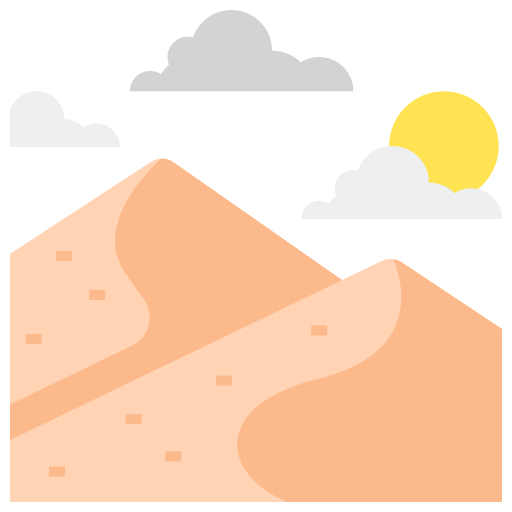 Пустыня Flaticons Flat иконка