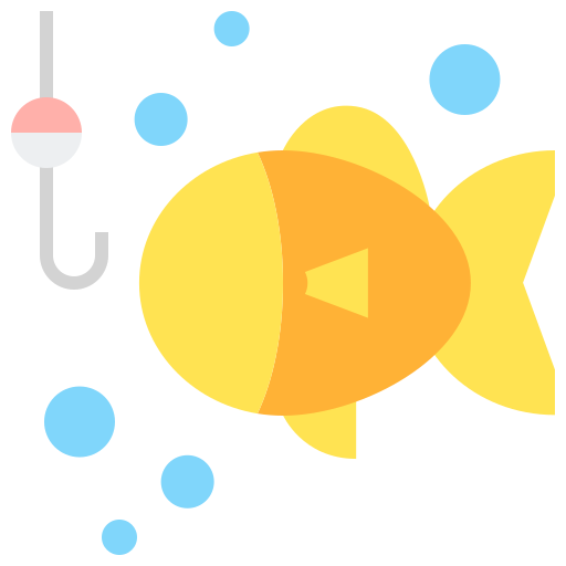 haczyk na ryby Flaticons Flat ikona