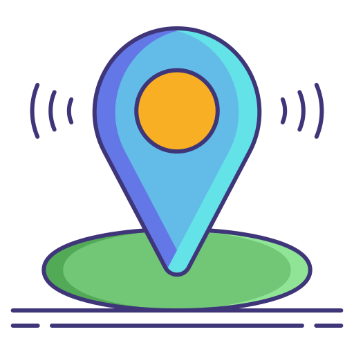 gps Flaticons Lineal Color icona