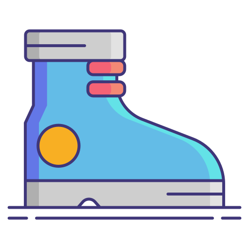 ブーツ Flaticons Lineal Color icon