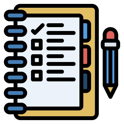 agenda Generic Outline Color icon