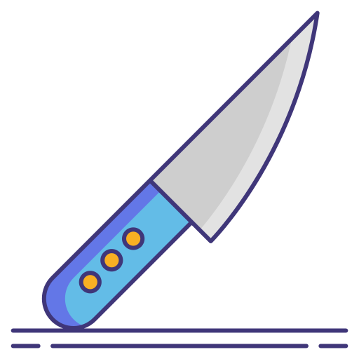 cuchillo Flaticons Lineal Color icono