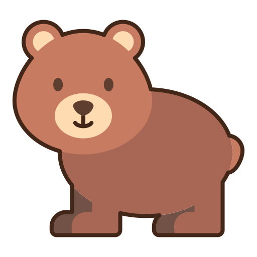 곰 Flaticons Lineal Color icon