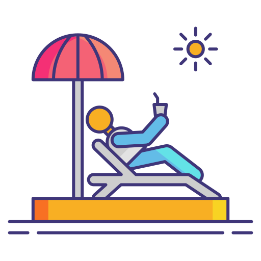 Vacation Flaticons Lineal Color icon