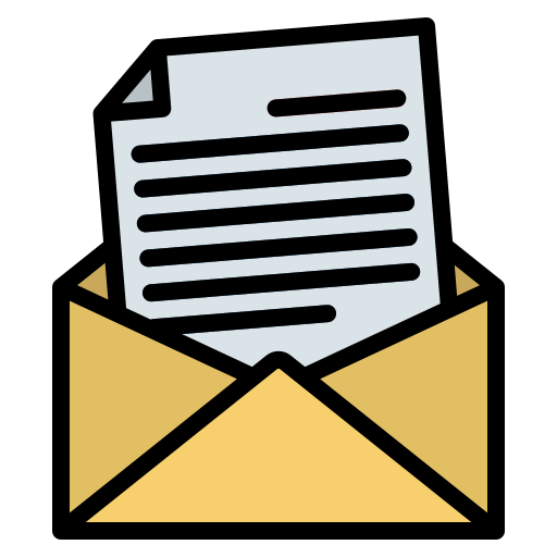 Letter Generic Outline Color icon