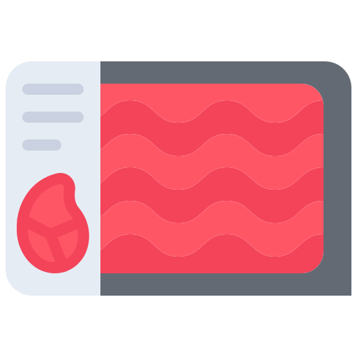 Ground meat Coloring Flat icon