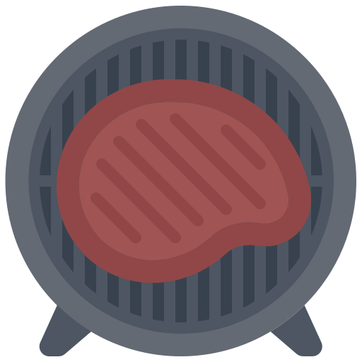 steak Coloring Flat icon