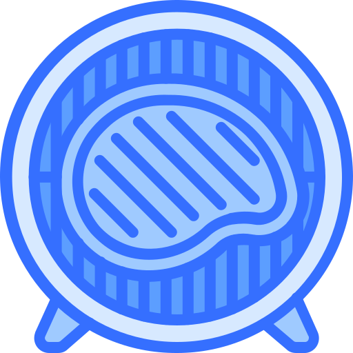 ステーキ Coloring Blue icon
