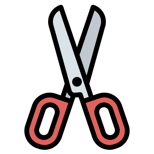 Scissor Generic Outline Color icon