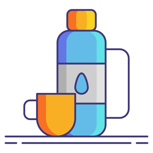 thermos Flaticons Lineal Color icona