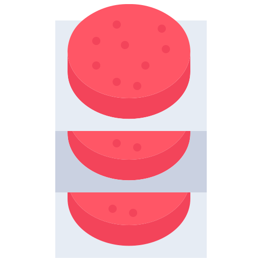 hamburger Coloring Flat icoon