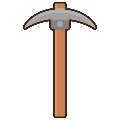 Pickax Flaticons Lineal Color icon