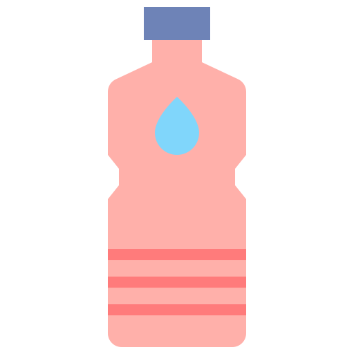 butelka wody Flaticons Flat ikona