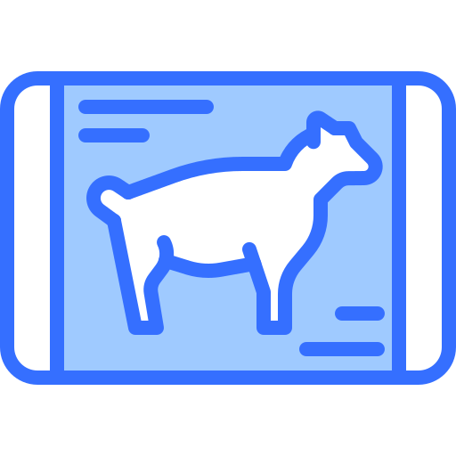 viande de mouton Coloring Blue Icône