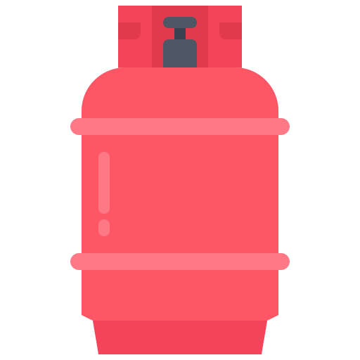 botella con gas Coloring Flat icono