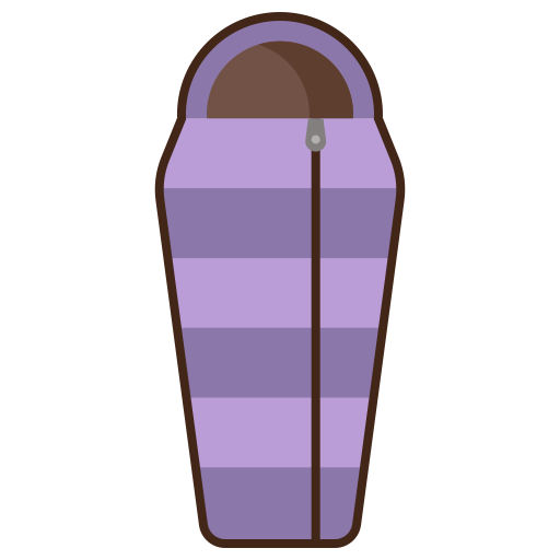 침낭 Flaticons Lineal Color icon