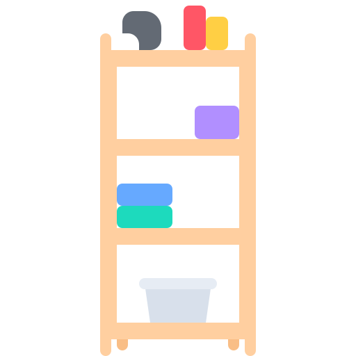estantería Coloring Flat icono