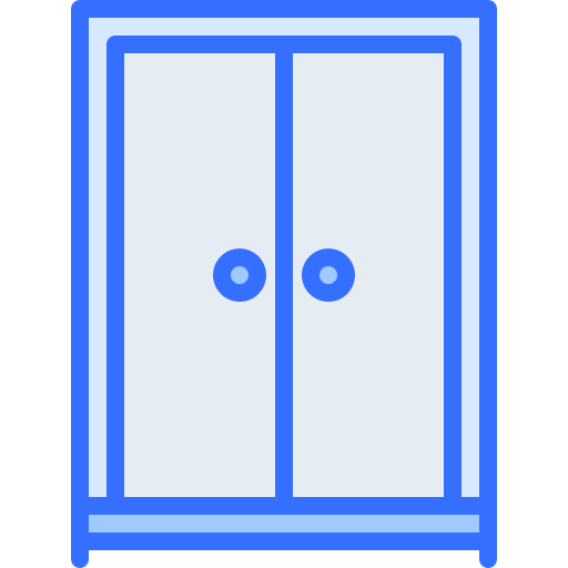 kleiderschrank Coloring Blue icon