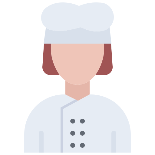 cocinero Coloring Flat icono