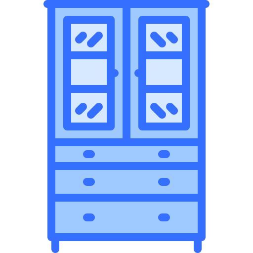 Bookcase Coloring Blue icon