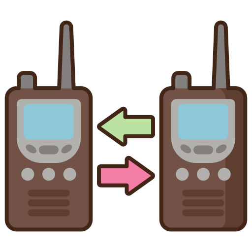 comunicación bidireccional Flaticons Lineal Color icono