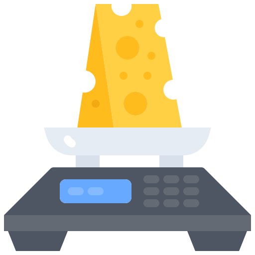 queso Coloring Flat icono