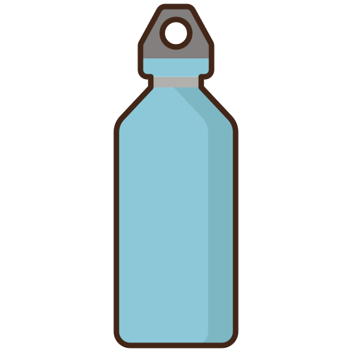 bottiglia d'acqua Flaticons Lineal Color icona