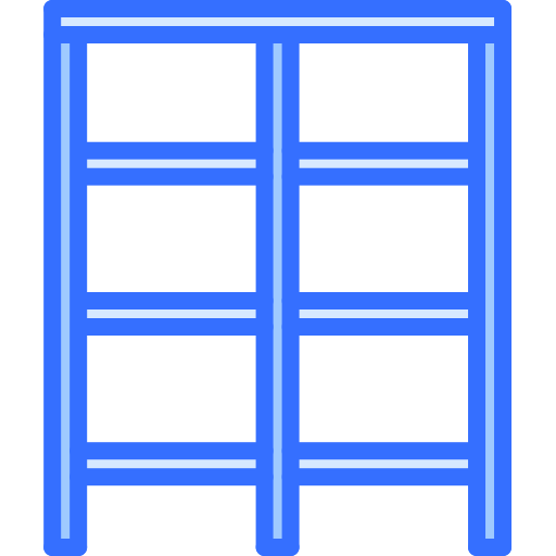 Shelving Coloring Blue icon