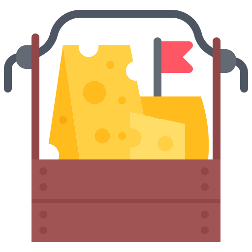 käse Coloring Flat icon