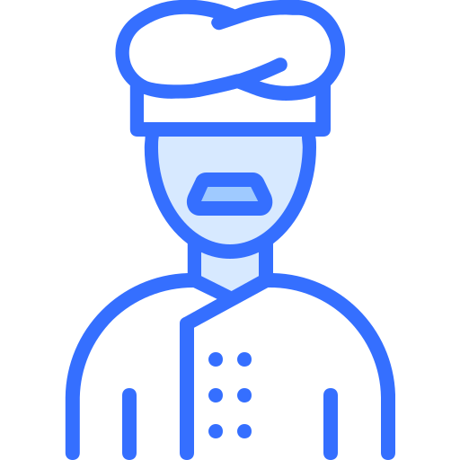 Chef Coloring Blue icon